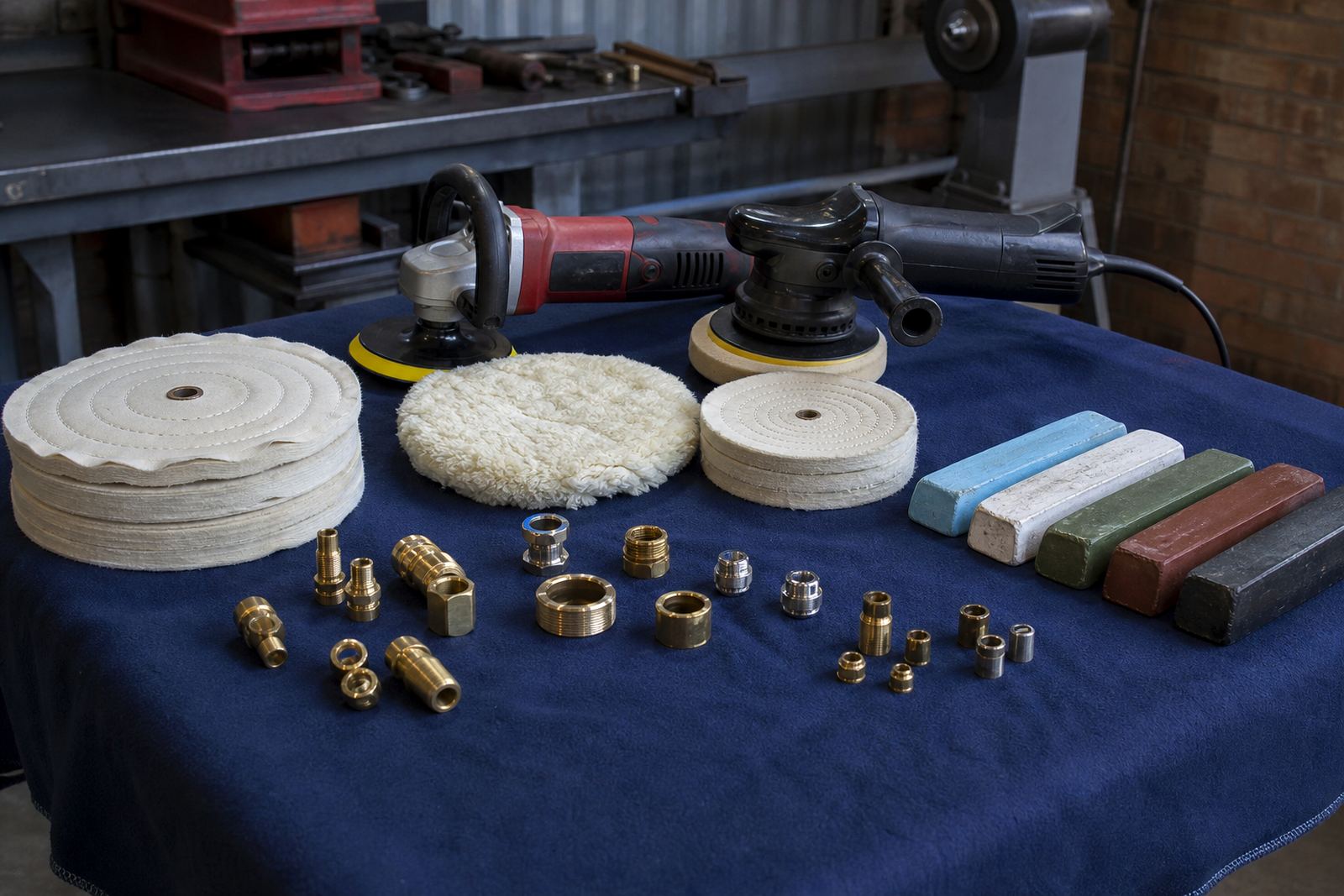 Brass Fitting Buffing
