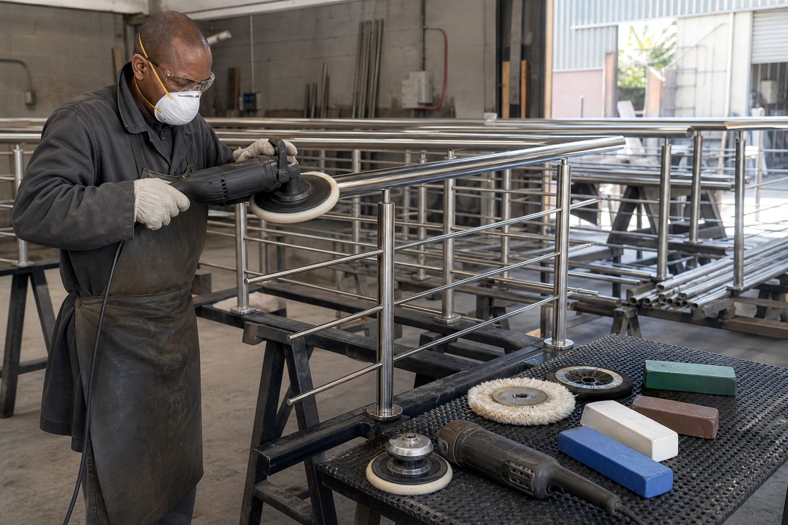 Stainless Railing Polish
