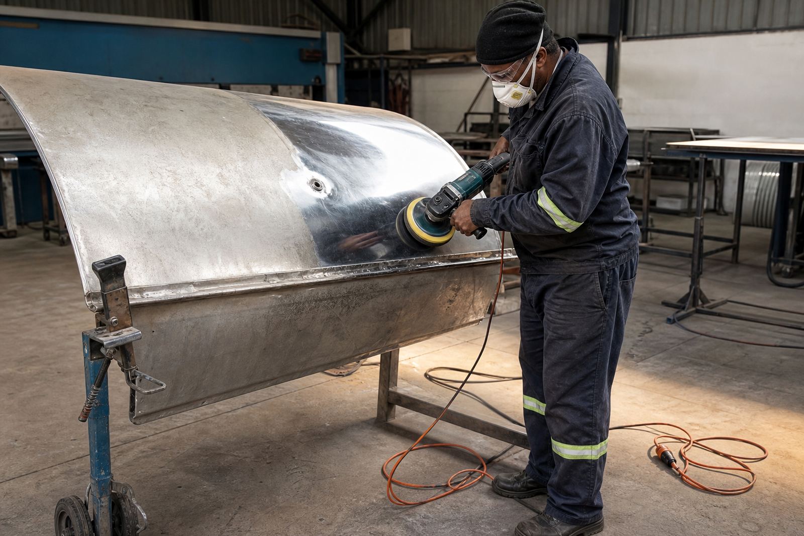 Truck Tank Polishing